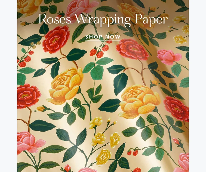 Shop Roses Wrapping Paper