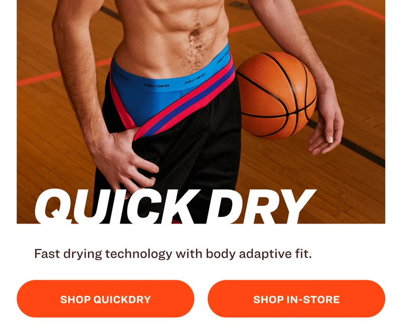 QUICK DRY ACTION BLEND Boxer Briefs 3-Pack $24.99