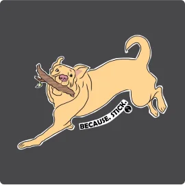 Stick makes Labrador Retriever Happy T-Shirt