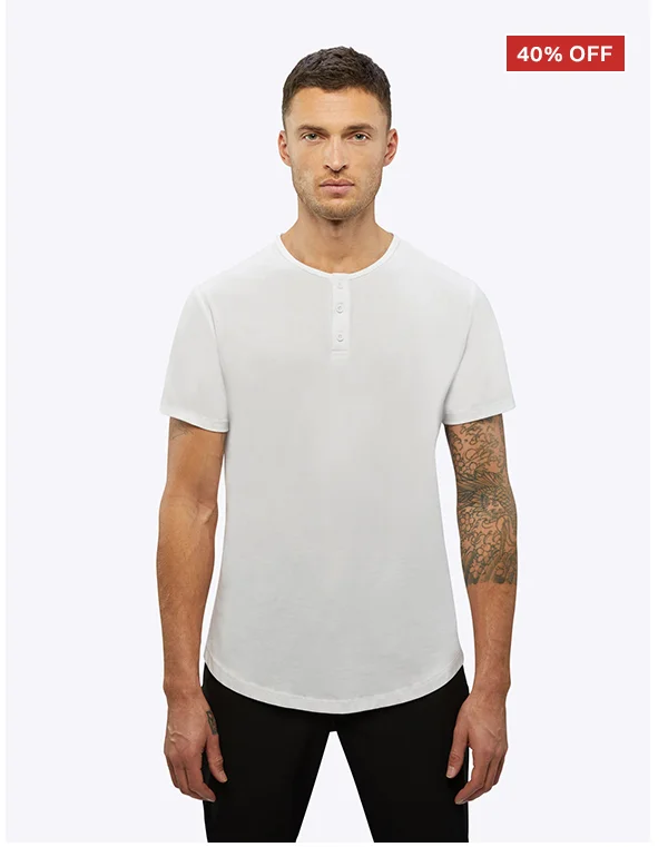 White AO Henley