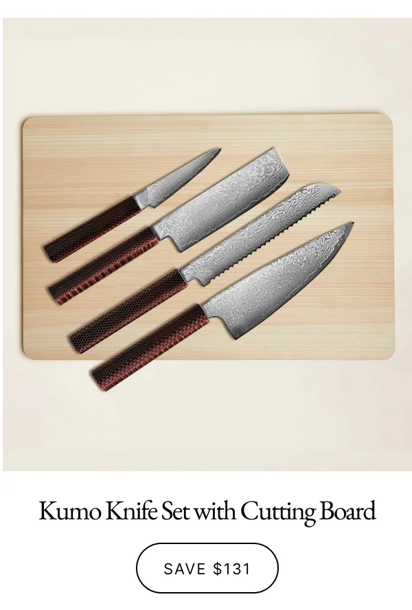 Kumo Knife Set with Cutting Board
