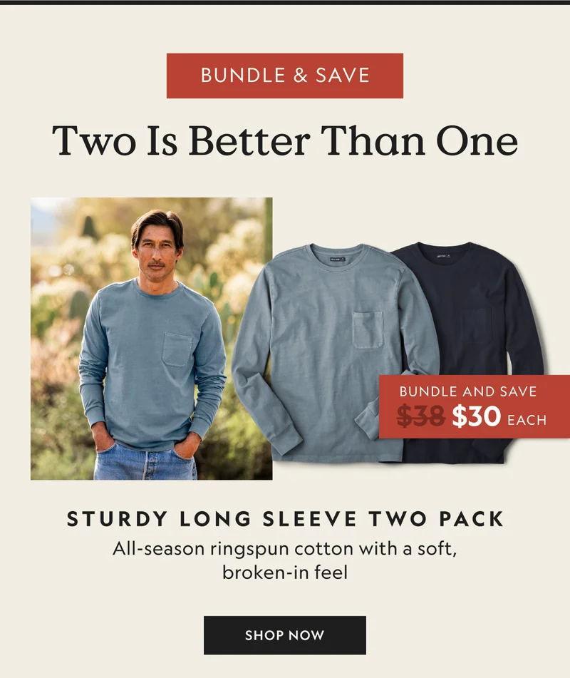 Sturdy Long Sleeve Two Pack