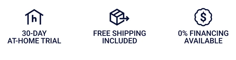 30-day at-home trial. Free shipping included. 0% financing available.