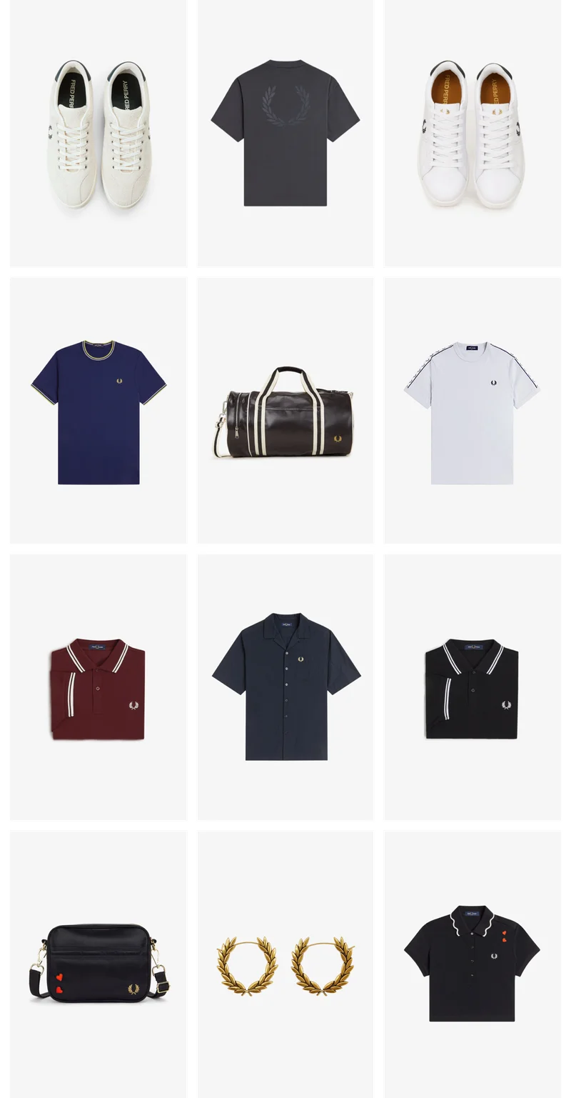 A selection of Fred Perry items to help find your first Fred Perry piece