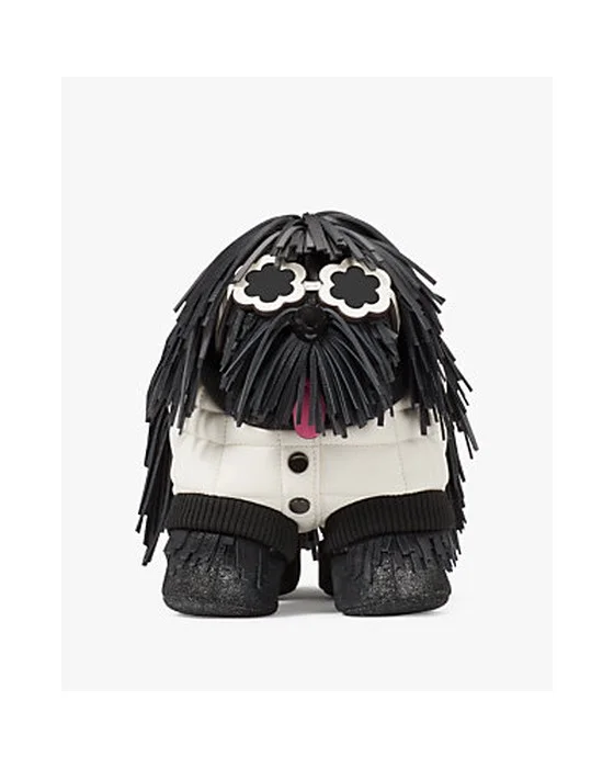 Shaggy Fringed 3d Dog Crossbody