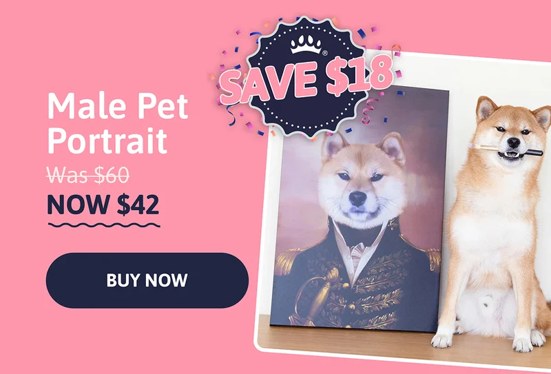 SAVE $18. Shop 30% off Male Pet Portraits