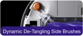 Dynamic De-Tangling Side Brushes
