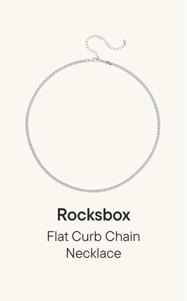 Flat Curb Chain Necklace