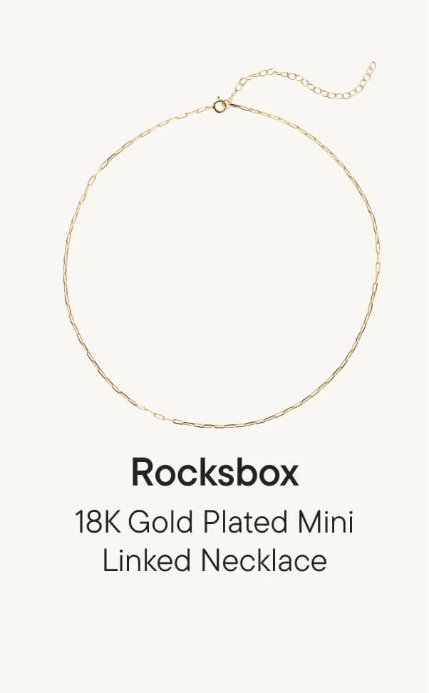 18K Gold Plated Mini Linked Necklace
