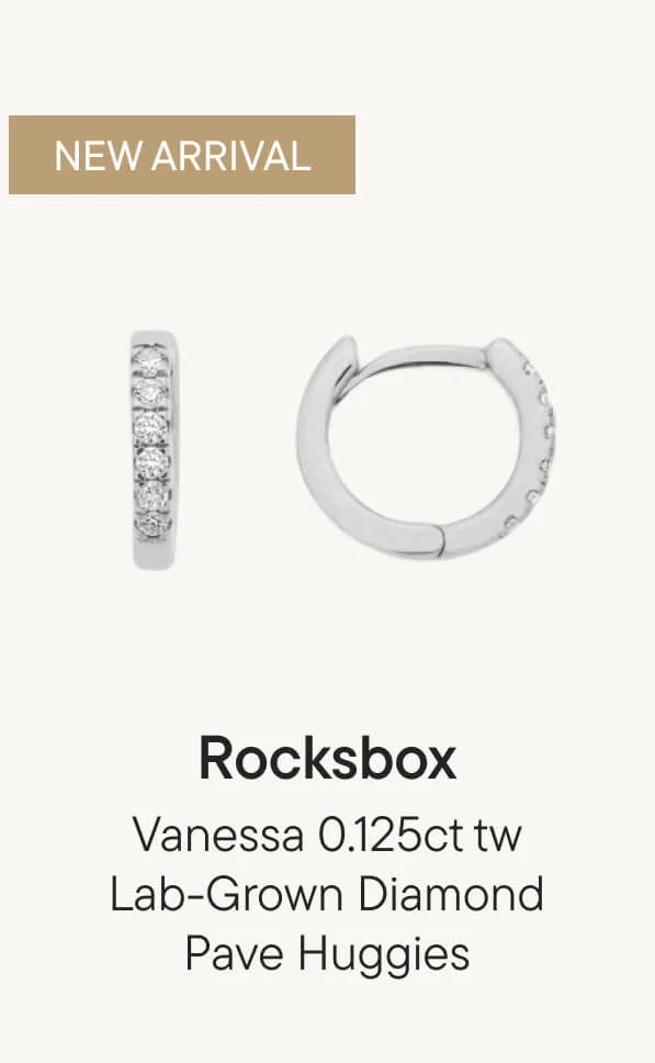 Vanessa 0.125ct tw Lab-Grown Diamond Pave Huggies