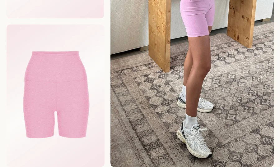 Spacedye Keep Pace 5" Short in Pink Haze Heather