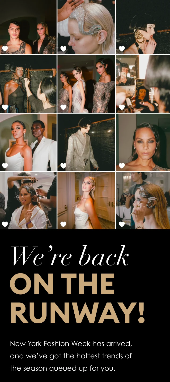 We’re back on the runway! | New York Fashion Week has arrived, and we’ve got the hottest trends of the season queued up for you.