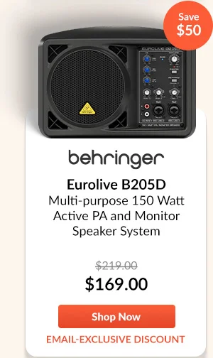 Behringer Eurolive B205D PA and Monitor Speaker System