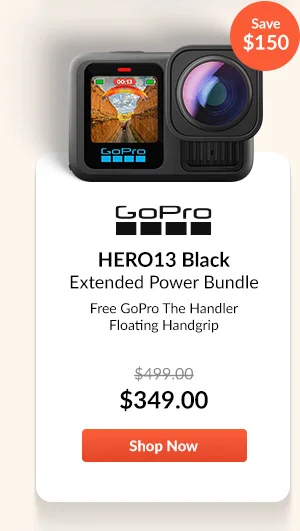 GoPro HERO13 Black Extended Power Bundle  Free GoPro The Handler Floating Handgrip