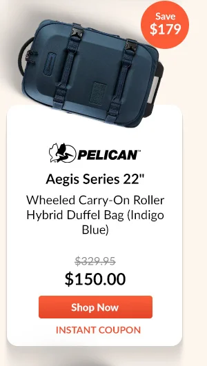 Pelican Aegis Series 22inches Wheeled Carry-On Roller Hybrid Duffel Bag (Indigo Blue)