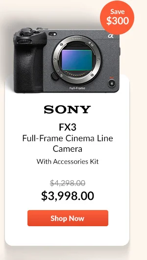 Sony FX3 Full-Frame Cinema Line Camera with Accessories Kit