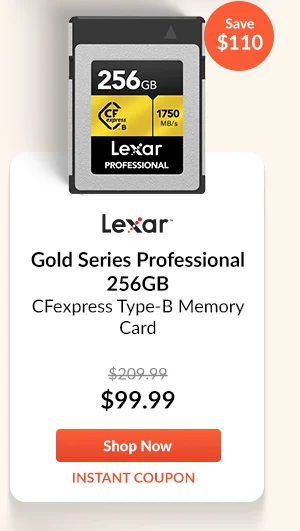 Lexar Gold Series Professional 256GB CFexpress Type-B Memory Card