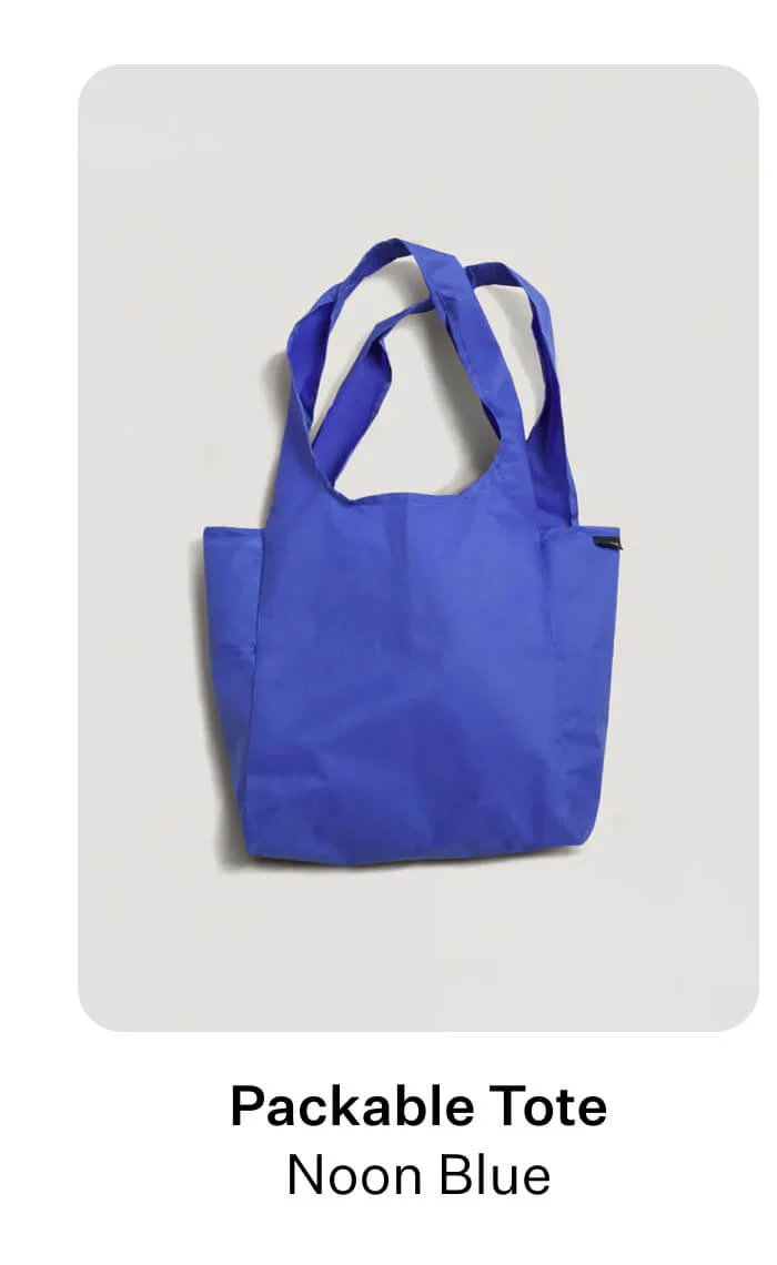 Packable Tote - Noon Blue