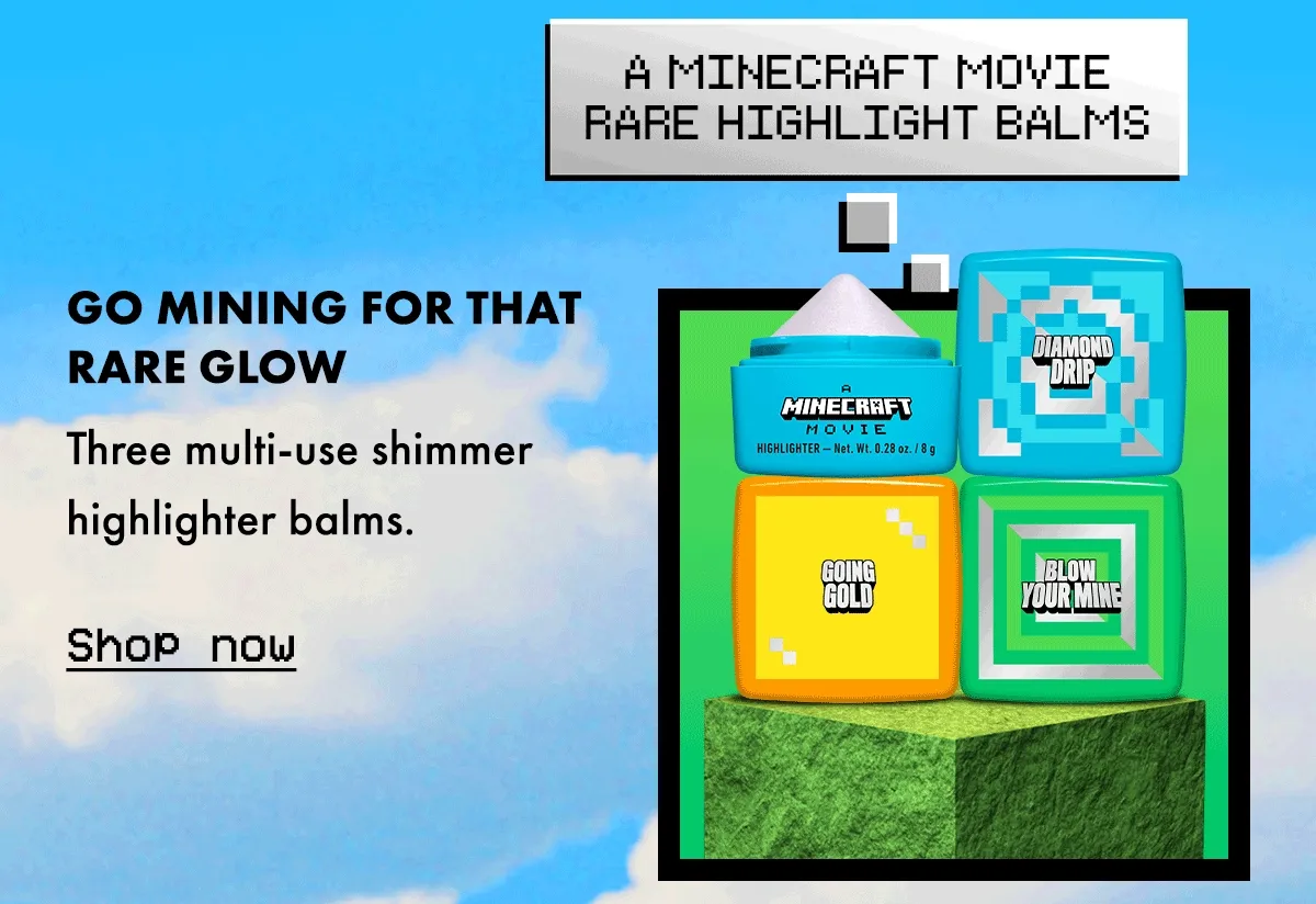 A MINECRAFT MOVIE RARE HIGHLIGHT BALMS