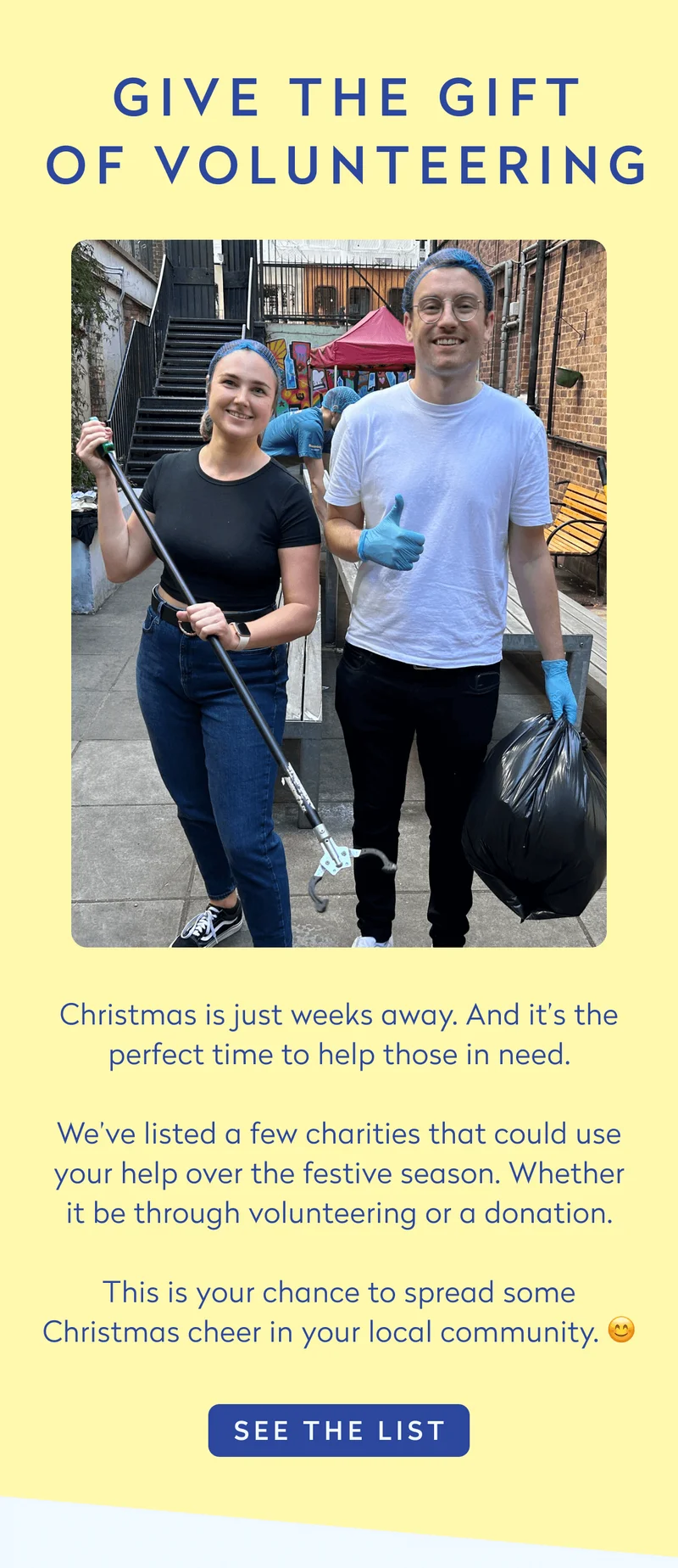 Give The Gift Of Volunteering