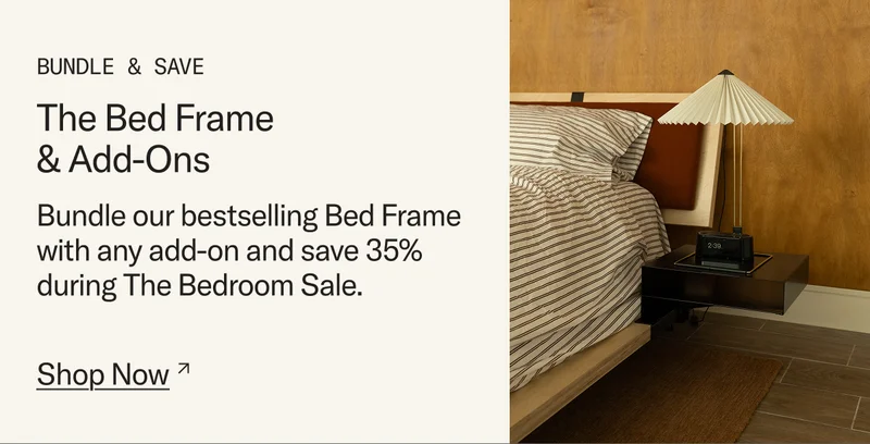 Members save 35% when you bundle The Bed Frame with its range of Add-Ons