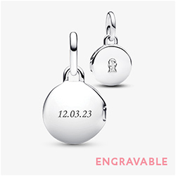 Openable & Engravable Love Locket Dangle Charm