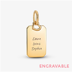 Engravable Rectangle Tag Pendant