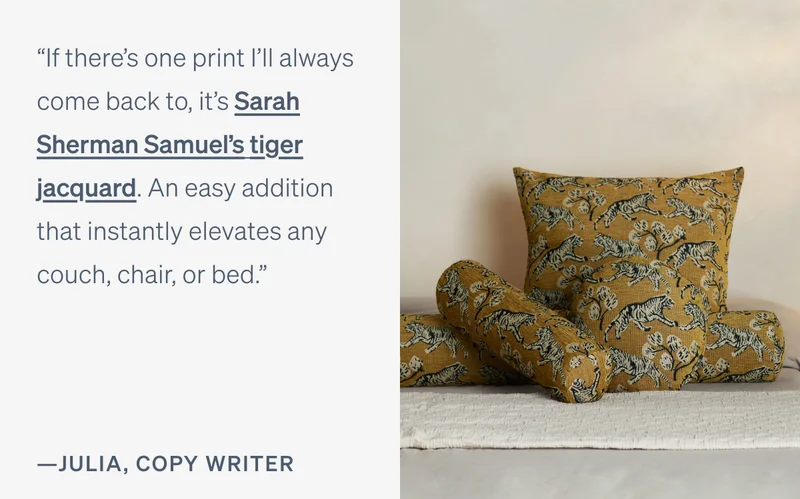 Shop Tiger Jacquard Pillow
