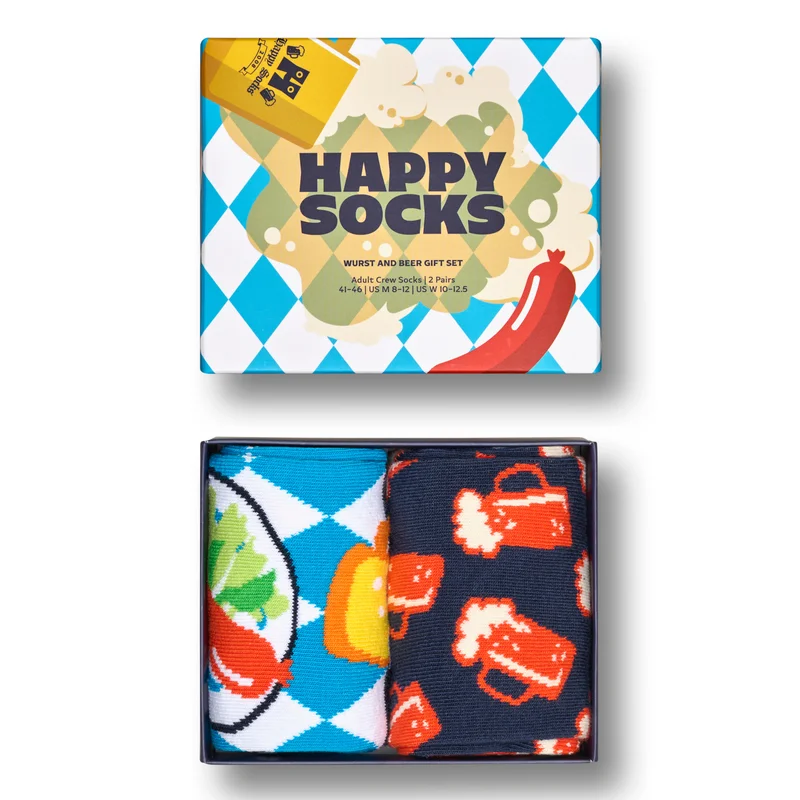 2-Pack Wurst And Beer Socks Gift Set