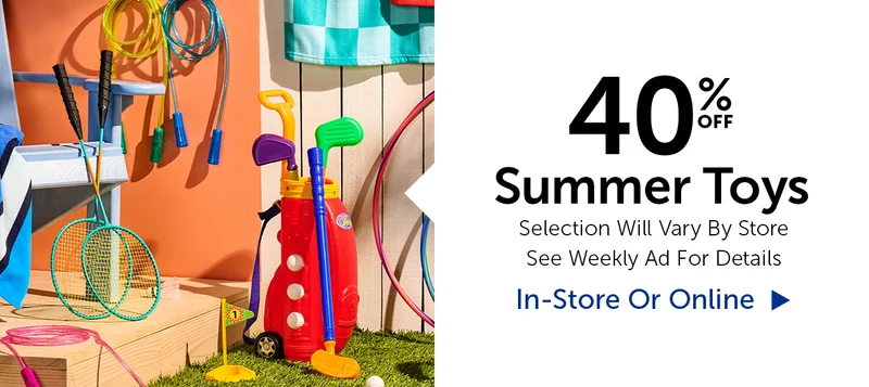 40% Off Summer Toys - Select Categories