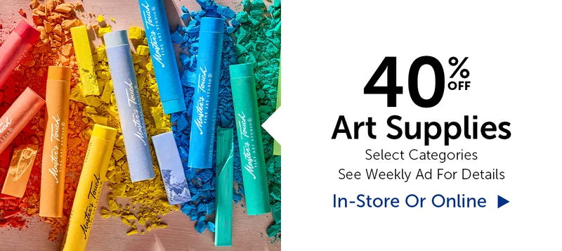 40% Off Art Supplies - Select Categories