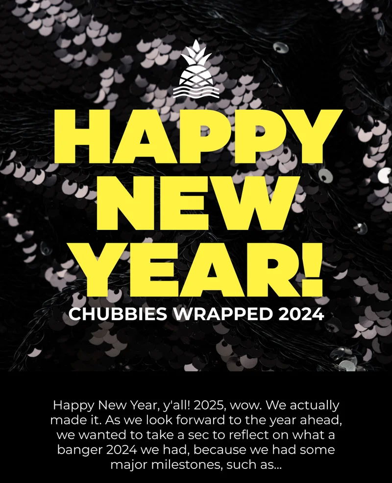 HAPPY NEW YEAR CHUBBIES FAM - We're taking a look back at our biggest flexes in 2024, including..
