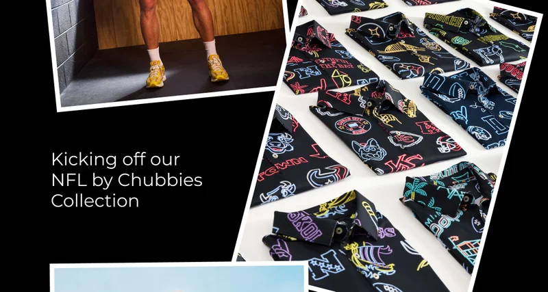 Kicking off our NFL by Chubbies Collection