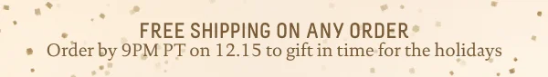 Free Shipping On Any Order