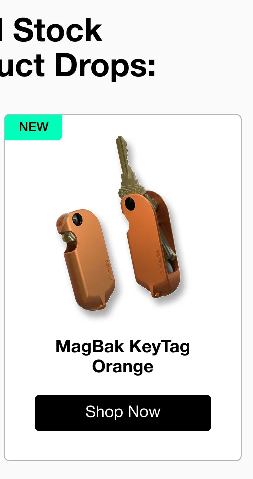 MagBak KeyTag Orange