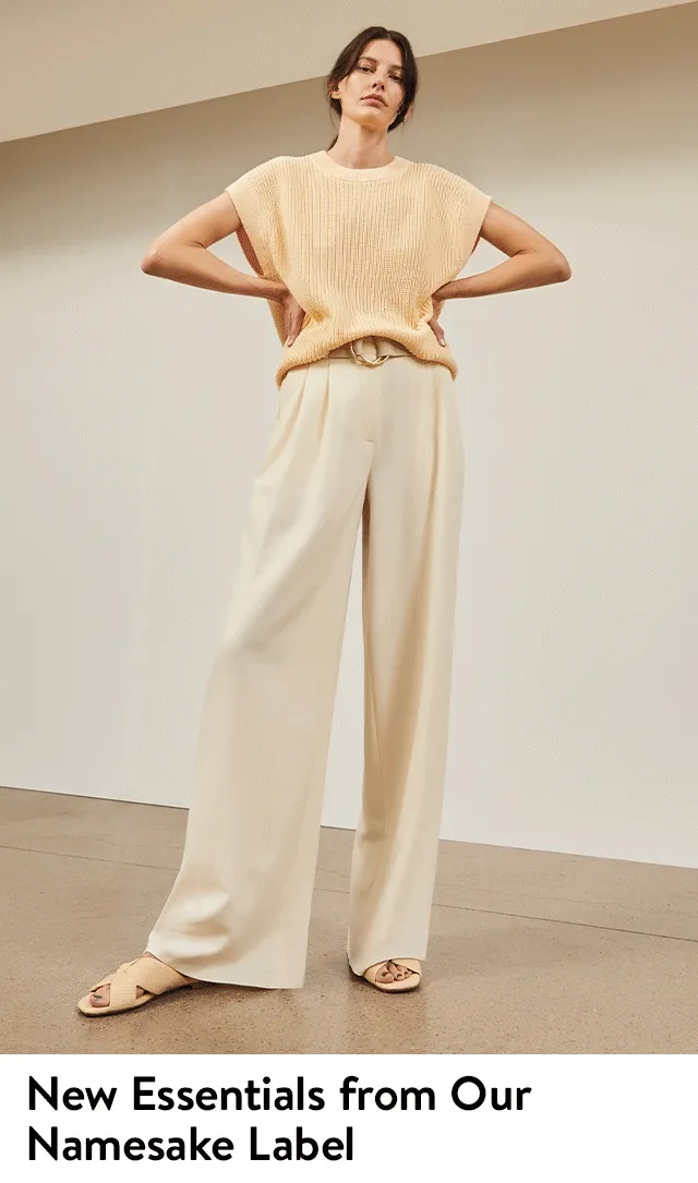 Model wearing pieces from the new Nordstrom collection.