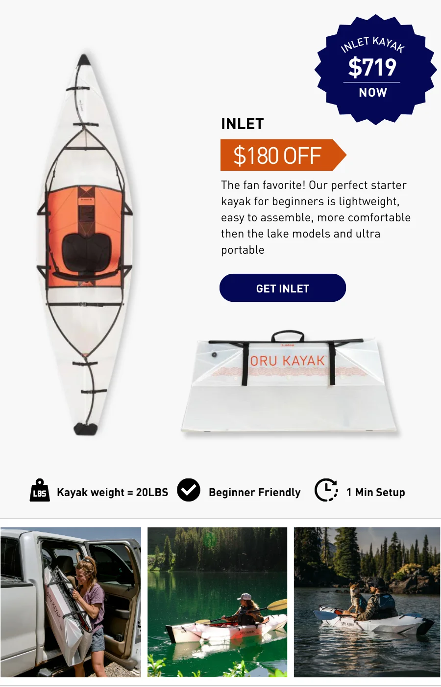 SHOP INLET: $180 OFF