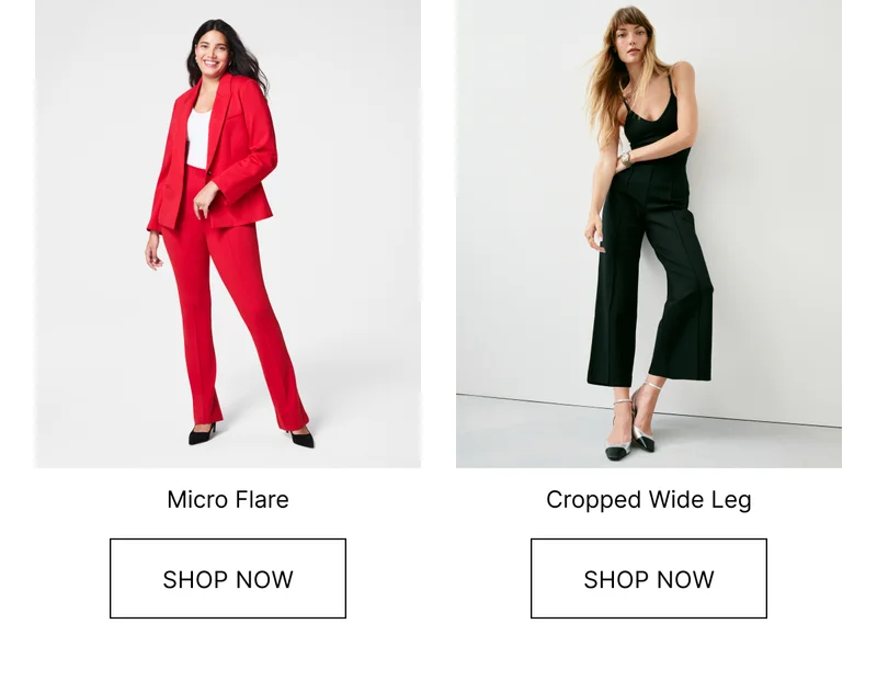 MICRO FLARE AND CROPPED WIDE LEG
