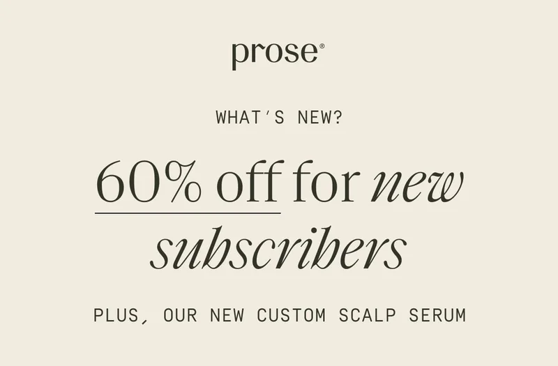 Prose | 60% off for new subscribers