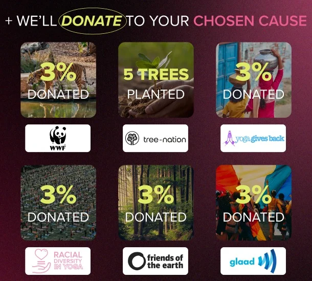 + we'll donate to your chosen cause