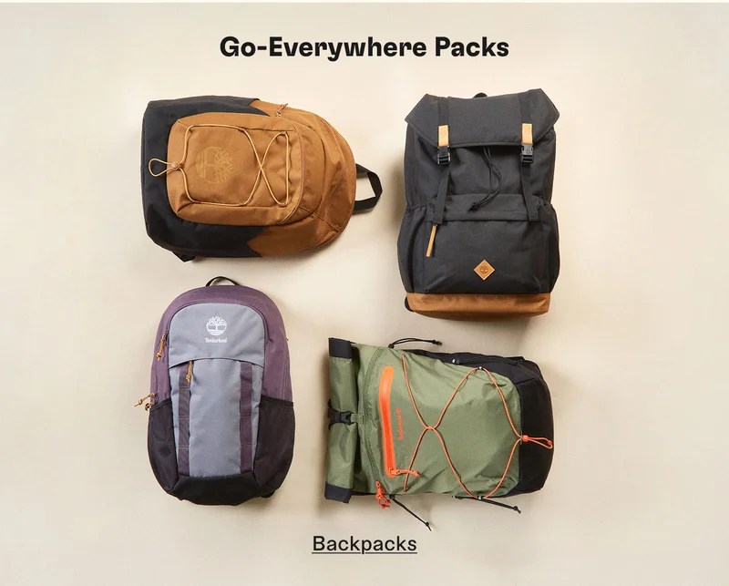 Go-Everywhere Packs. Backpacks.