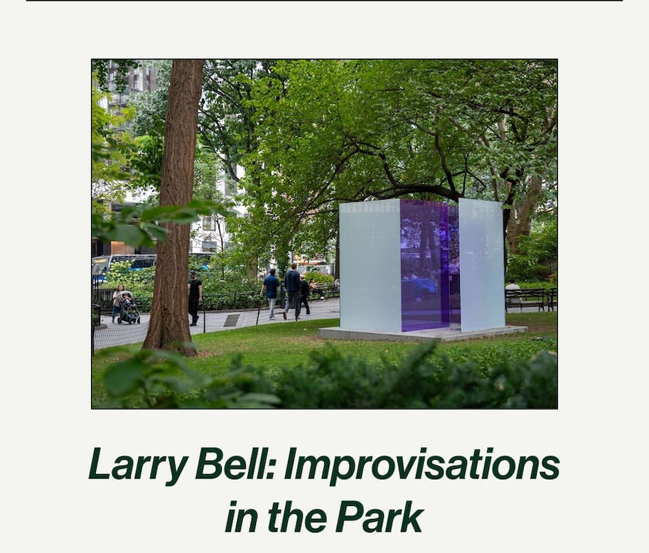 Larry Bell "Improvisations in the Park"