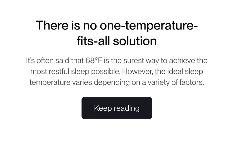 There is no one-temperature-fits-all solution