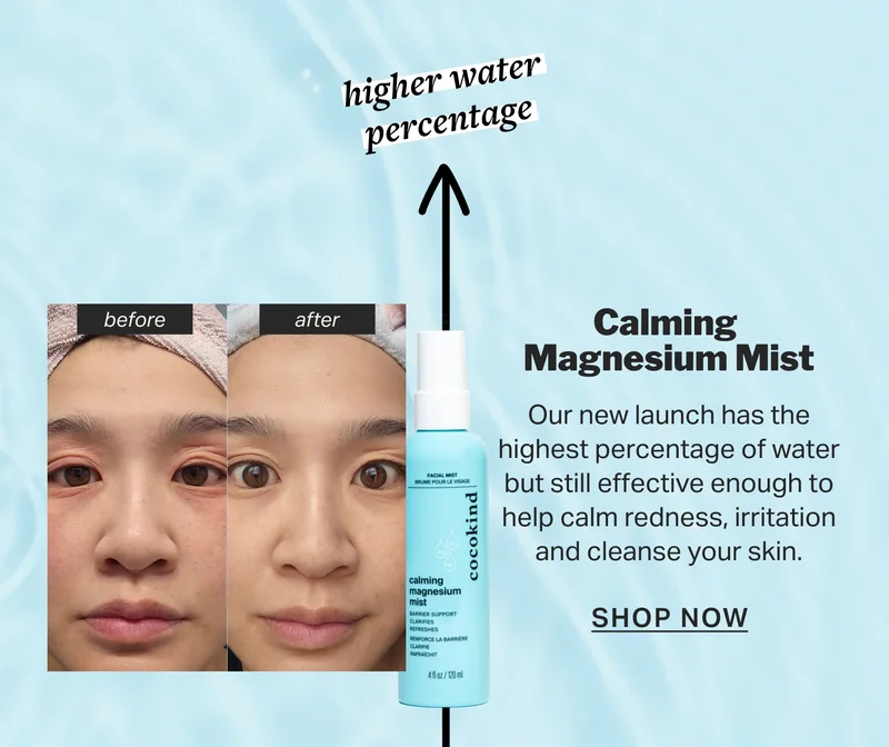 high water percentage calming magnesium mist