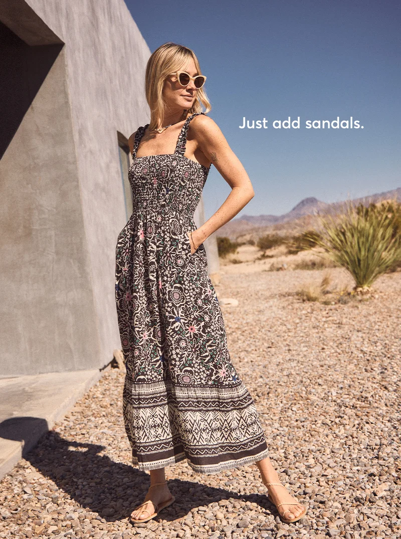 Just add sandals.