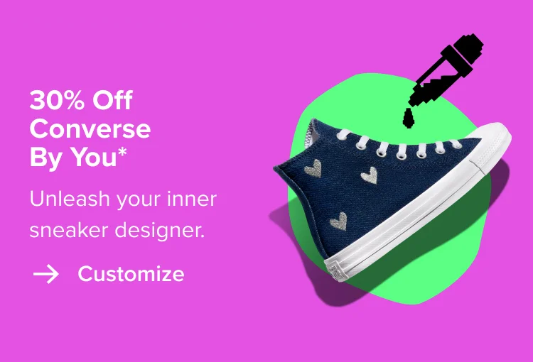 Customize: 30% Off Converse By You*