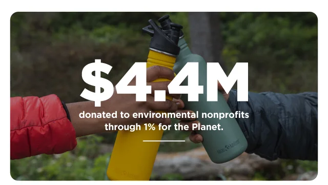 $4.4M donated through 1% for the Planet.