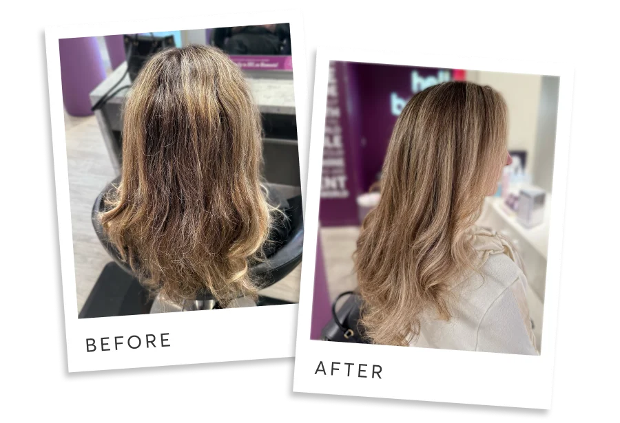before & after