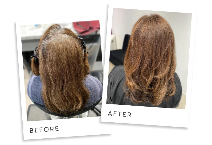 before & after
