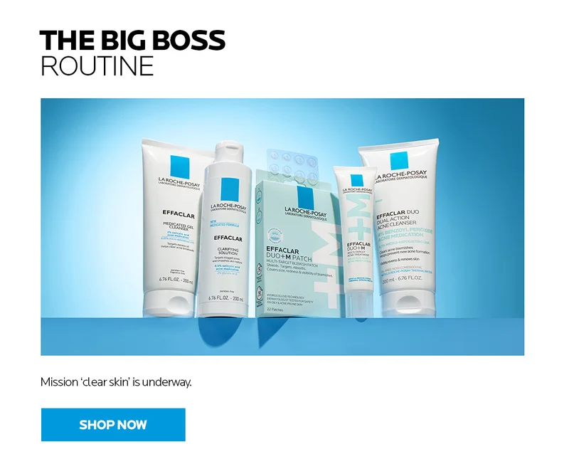 Find your big boss routine for clear skin.